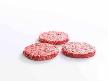 Burger Emne Homestyle 120 g EPD 4452884 Ingredienser: 96 % storfekjøtt, vann, salt,krydder, dekstrose, gjærekstrakt. Holdbarhet: 210 dager oppbevares på frys 18 C eller Pakket: 42 stk x 120 g.