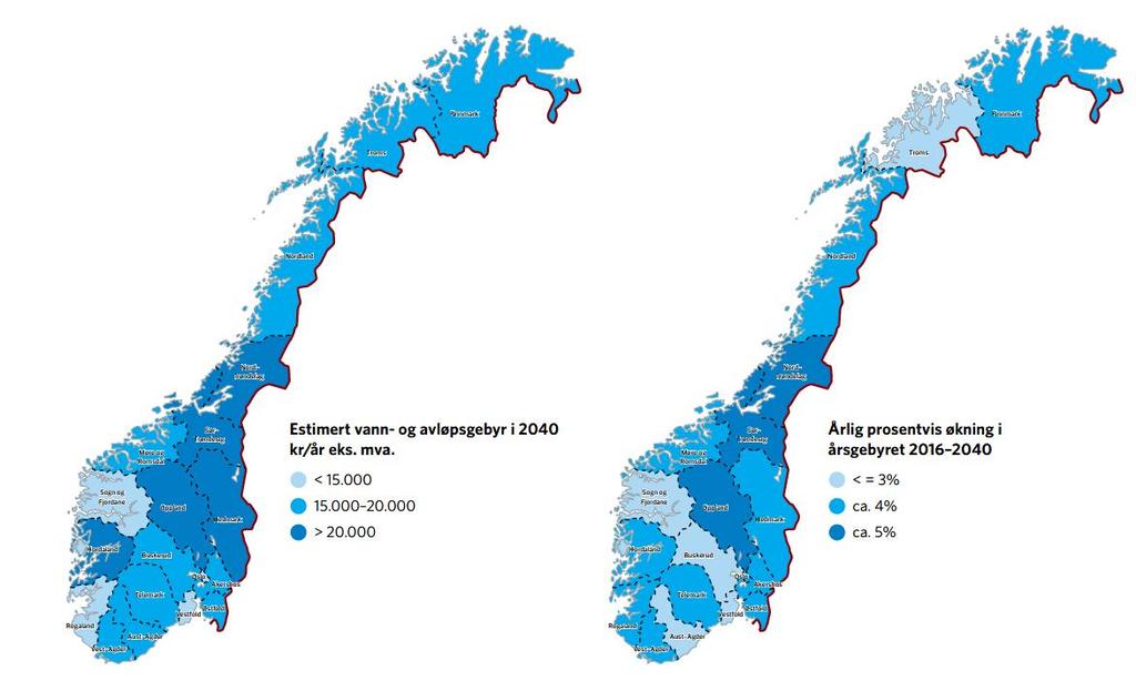 Gebyrkonsekvenser i snitt