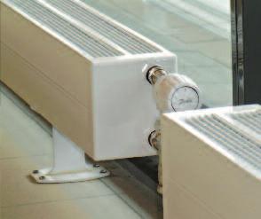 konvektorplater og topprist for enklere renhold. Beregnet for utvendig ventilsett eller løse ventiler.