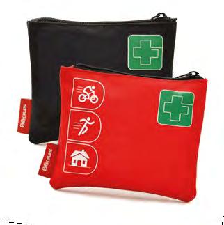 nr: 022533 Aktiv Kit 1, sort Din logo 40 41 Farge H: 12 cm B: 14,5 cm Trykkeflate H: 4 cm B:12 cm 43 Active First Aid Pocket Active First Aid Pocket er en