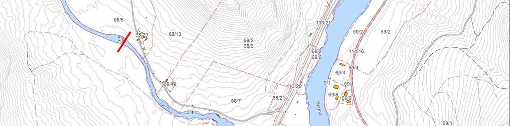 Lokalitet: Muggedøla Kommune: Sør-Aurdal Dato: 1.9.2009 Undersøkt av: Geir Høitomt, Monica Trondhjem Beliggenhet: Muggedøla renner ut i Begna fra vestsida, ca.