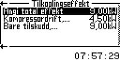 Hvis det ikke er tilkoplet noen varmepumpe: B Velg Nei. 0.2.3 Tilkoplingseffekt 6 720 640 70-05.I 6 720 640 70-03.I 6 720 640 70-06.I Fig. 7 3. Velg strømforsyning. Fig. 72 4. Velg varmepumpeeffekt.