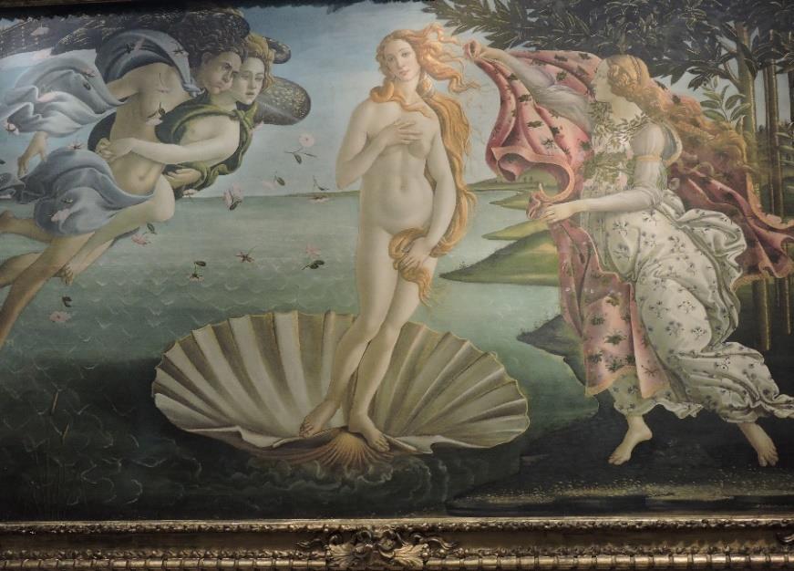 Botticellos «Venus fødsel» (1485) Onsdag