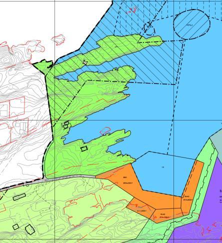 Turveg GT Det er regulert turveg på 52/5 som skal sikre tilkomst til naust, og styre gangtrafikk i området. 12-5. Nr.