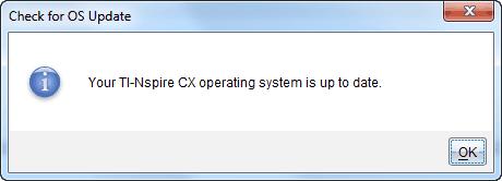 oppdatert. Hvis operativsystemet ikke er oppdatert, inneholder dialogboksen en melding om at det finnes en ny versjon av operativsystemet. 5.