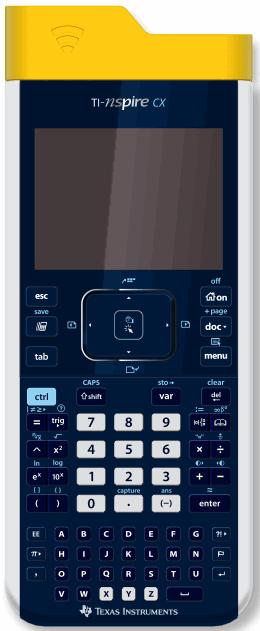 Merk: TI-Nspire CX grafregneren kan lades med den trådløse adapteren tilkoblet.