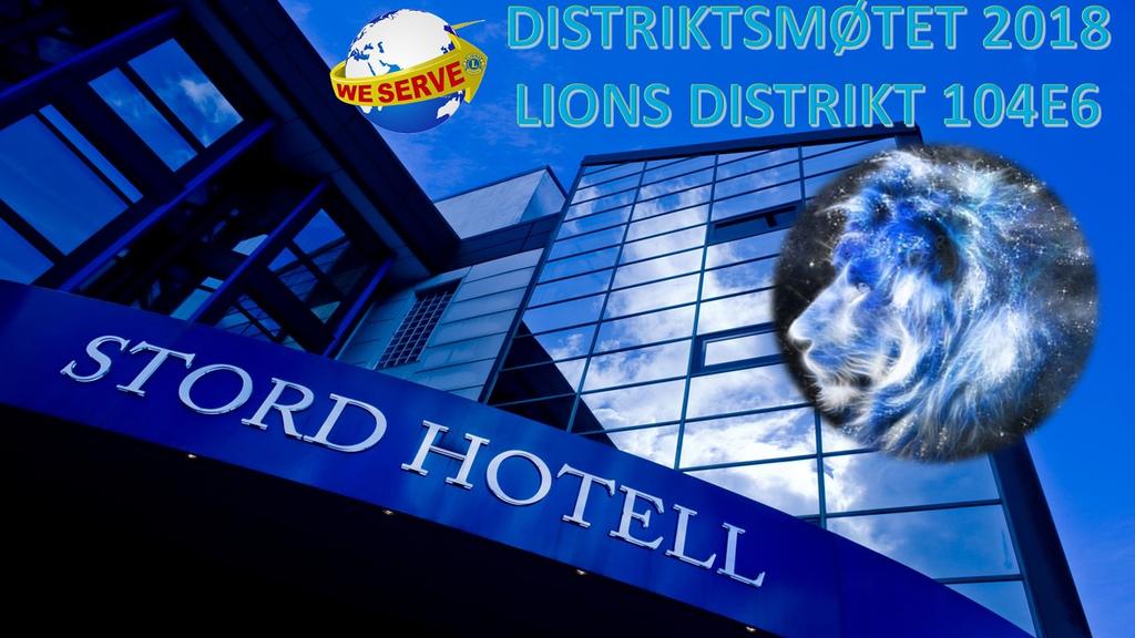 Lions Club Stord Fitjar inviterer til Distriktsmøte i 104 E6 - Stord hotell 20.-22.april 2018 Kjære Lionsvener.
