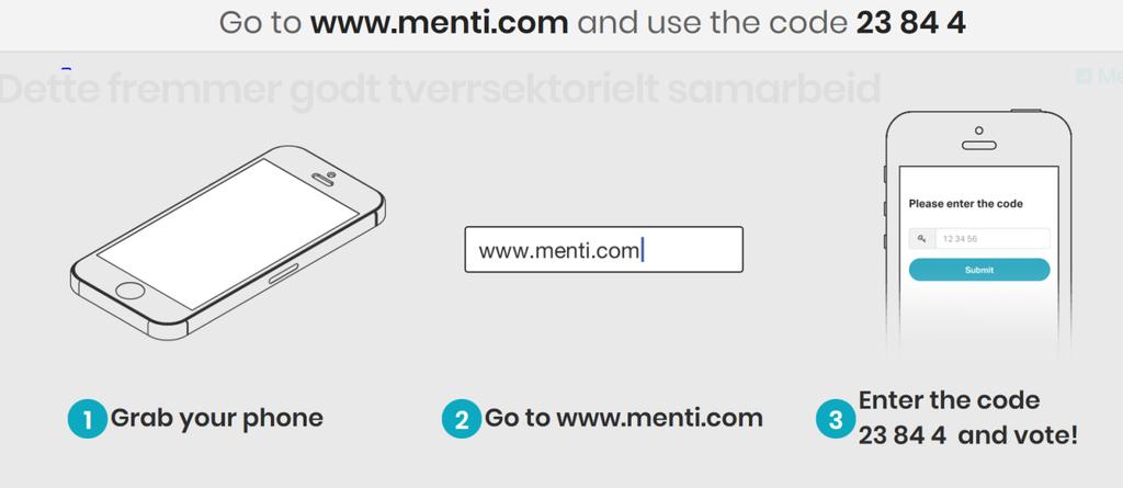 Koble på samme kanal -felles mentale modeller- Dette fremmer et godt tverrsektorielt samarbeid (i forhold til målet om god folkehelse, livskvalitet og trivsel