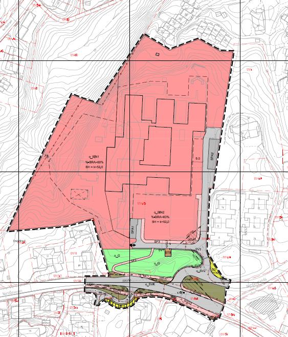 Trafikkløsninger Tilkomst til planområdet skjer ved eksisterende kryss mellom Nordåsvegen (fv.180) og Nordåsgrenda, vist som o_skv2 i plankart.