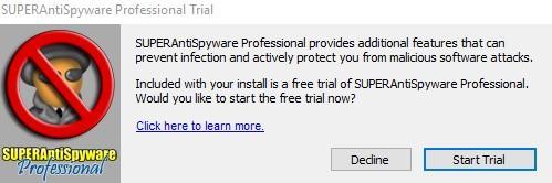 Antispyware program kan du laste ned gratis fra www.superantispyware.com/ Når du kommer til nettsiden, klikk på Følg deretter anvisninger på skjermen, dvs.