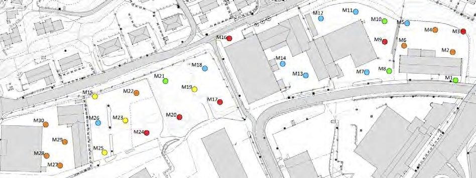 Ladebekken 11 og 15 m.fl., Trondheim Miljøgeologisk grunnundersøkelse multiconsult.no 4 Vurdering av tiltaksbehov Figur 12.