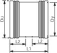 30/2160 stk 50 3020672 2214506 43668081 60 95 47 18/1296 stk Dim Wavin nr Nrf nr Nobb nr Du L1 L2 Emb.