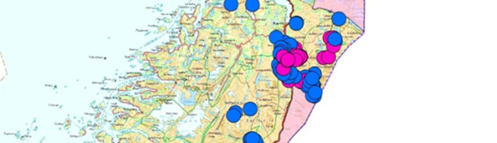 Men også en stor andel av ynglingene som ligger i rovviltområder vil påvirke viktige beiteområder på grunn av jervens naturlige arealbruk og den fragmenterte arealdifferensieringen som