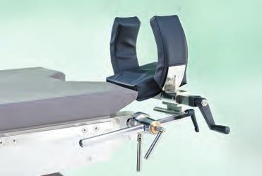Skulderplate til mobilis operasjonsbord, for ØNH, oral- og maxillofacial kirurgi samt oftalmologi, erstatter benplater, justerbar ved hjelp av
