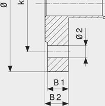 diameter k = boltdiameter Ø = diameter n = antall