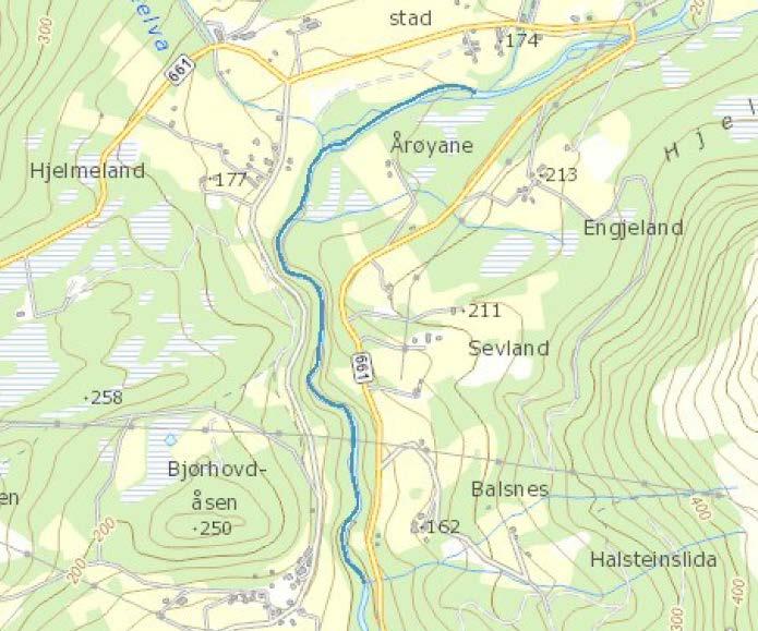 1 SKILDRING AV VASSFØREKOMSTEN Elva Hjalma renn ut i Eidsfjorden ved Naustal nokre kilometer vest for Nordfjordeid sentrum. Denne vassførekomsten er i Eid kommune.