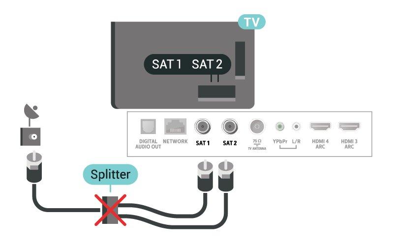 5 Antennekabel Plugg antennestøpselet godt fast i antenneuttaket bak på TV-en. Du kan koble til din egen antenne eller et antennesignal fra et antennedistribusjonssystem.