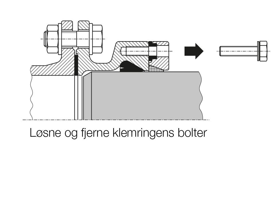 31,40 145 225 38,80 153 250 49,10 233 280 61,60 215 315 77,80 270 3 4 Demontering 1 2 2. Spesielle merknader Metoden for Epoxy-belegging som Hawle benytter betegnes EWS.