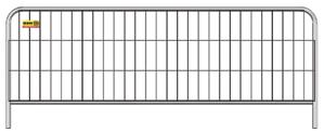 Mål (hxl): 1200x3450 mm (sammenkoblet 1200x3500 mm) Masker (hxl): 260x100 mm Rørdimensjon: Ø41 mm (vertikal), Ø30 mm (horisontal) Godstykkelse: 1,25 mm