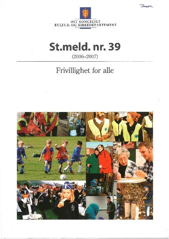 Hva vi snakker om når vi snakker om frivillighetspolitikk Meld. St. 36 (2014 2015) Noregs deltaking i den 69. ordinære generalforsamlinga i Dei sameinte nasjonane (FN) Meld. St. 35 (2014 2015) Sammen om jobben Næringsutvikling innenfor utviklingssamarbeidet Meld.