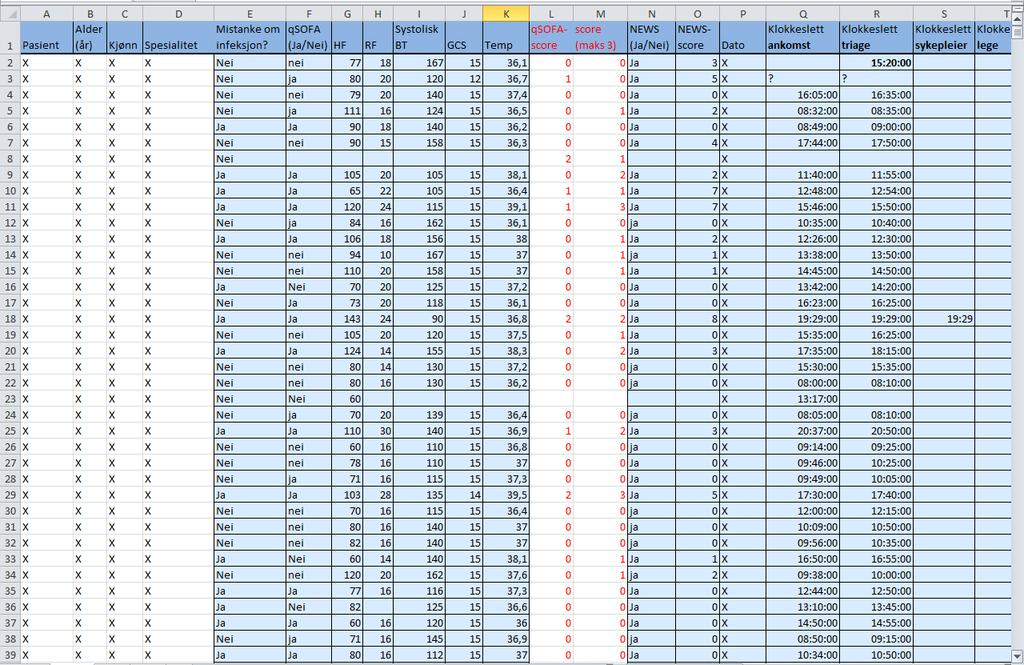 23 Excel ark for