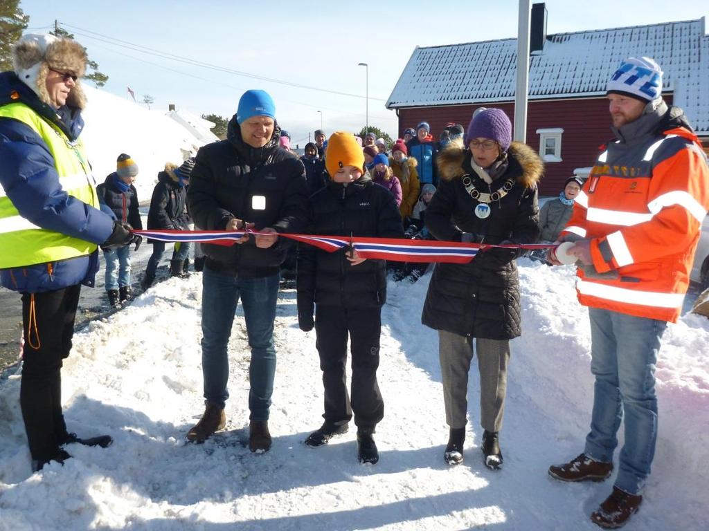 Prosjektet ble aktualisert gjennom et rekkefølgekrav i forbindelse med boligbygging. Gang- og sykkelveien på Langenes ble åpnet med snorklipp 2. mars 2018.