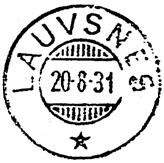 1929 Registrert brukt -5 IV 29 ØRK Stempel nr. 6 Type: HJ-SL Utsendt 11.07.