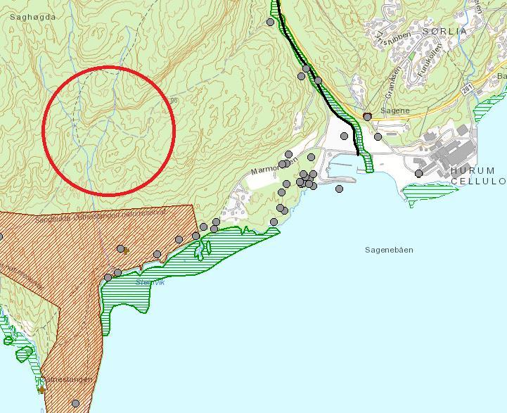 2.9 Miljøtema: Naturmangfold og biologisk mangfold Det er ikke registrert naturverdier i området.