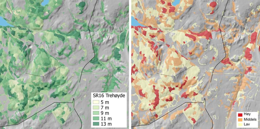 godt egnet dette datasettet er til å beskrive trærnes forankring. Meteorologisk institutt har nylig generert et nedskalert klima-datasett som er velegnet for risikomodeller (https://wiki.met.