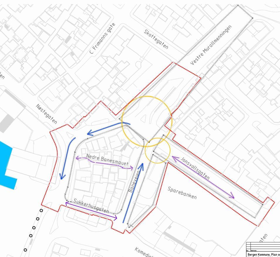 Transportsystemet må imøtekomme den orienteringshemmedes og bevegelseshemmedes behov med hensyn til å kunne følge veien og unngå farer. 8.2 