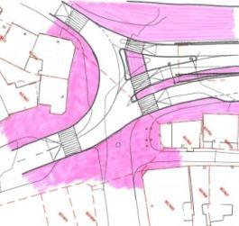 Trafikk fra Vestre Murallmenningen kan her kjøre direkte ned mot Nøstegaten, slik situasjonen var den gang krysset var lysregulert.