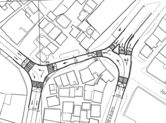 Bergen kommune, Etat for Plan og Geodata Side 21 (38) 9.1.4 Trafikkalternativ D Løsningen er i prinsippet identisk med alternativ B i kryssområdet utenfor Klostergarasjen.
