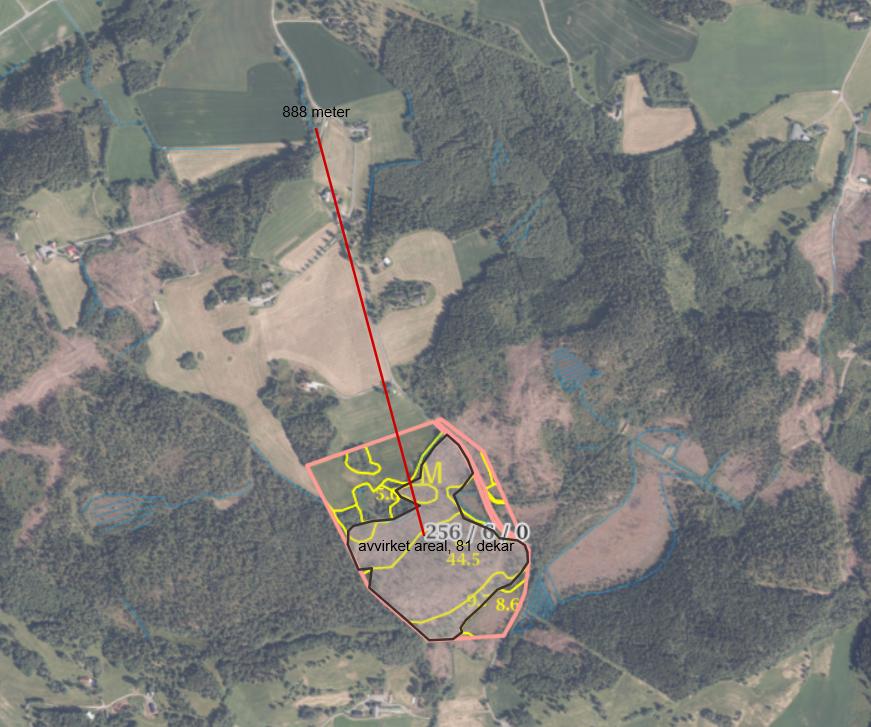 Innherred samkommune - Landbruk og naturforvaltningen Side 5 av 6 Bilde 1 Fylkesmannen viser videre til at omsøkt område drenerer til Salthammerbekken, som er vurdert å være i moderat økologisk