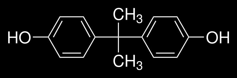 Bisfenol A Monomer som brukes til å produsere hardplast som polykarbonat og epoksyharpiks.