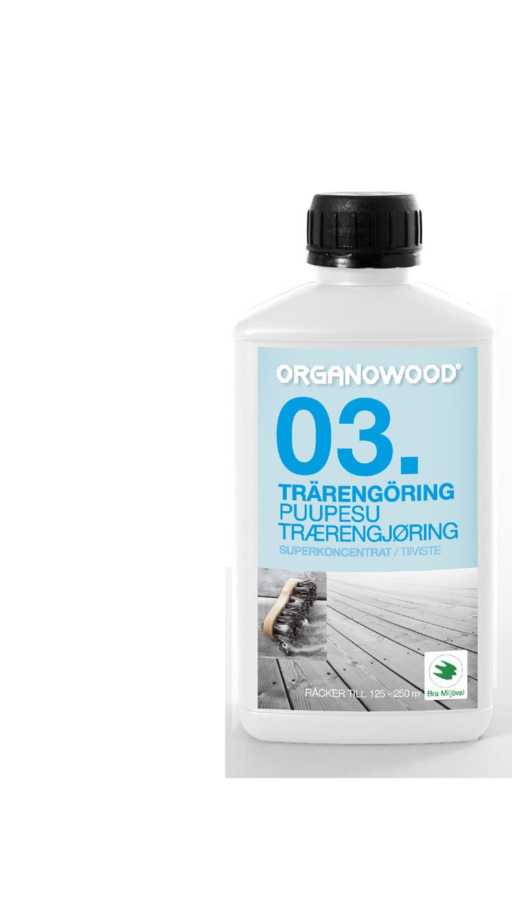 Produktene kan like gjerne benyttes på OrganoWood -modifisert trevirke som på annet trevirke, som for eksempel tradisjonelt trykkimpregnert tre, ceder, lerk og lignende.