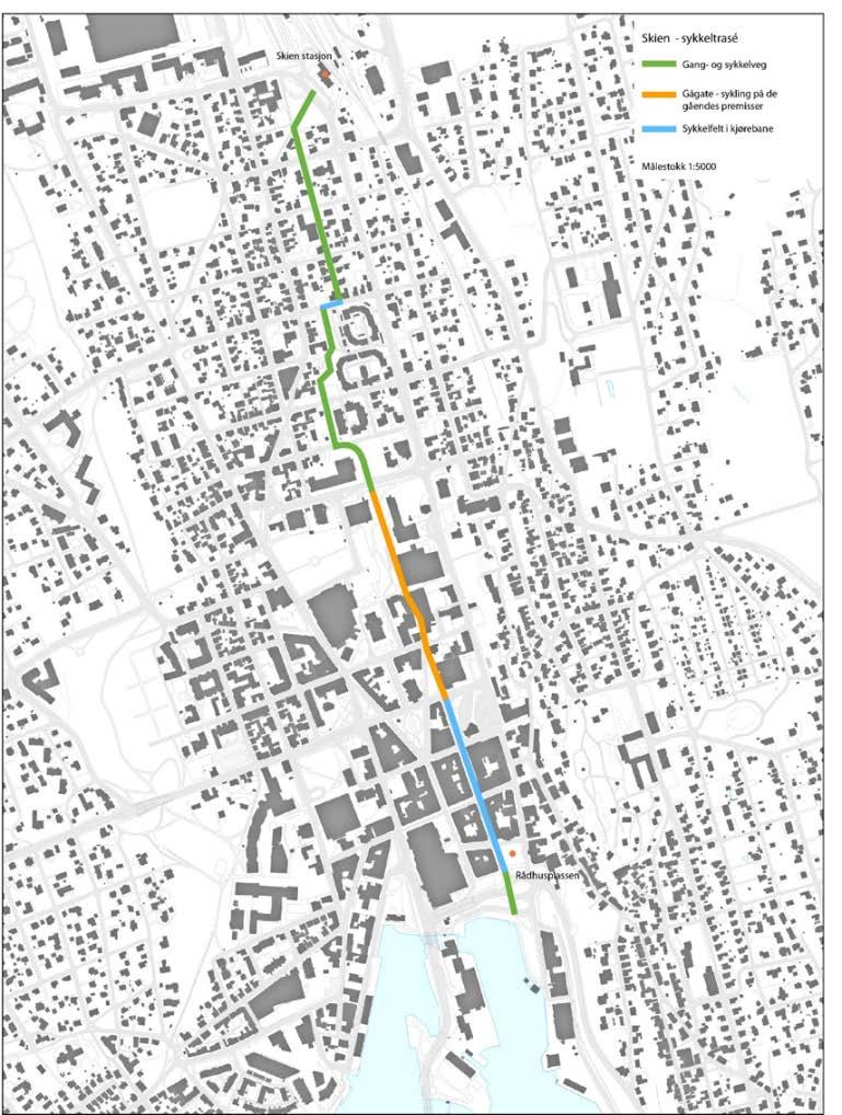 Sykkelplanlegging på Landmannstorget God tilrettelegging for syklende er viktig for fremme bruk av sykkel til og fra kollektivknutepunktet. Det er et ønske at flere reiser kollektivt og bruker sykkel.