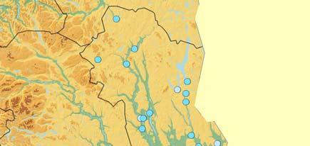 I 2009 ble det rapportert 18 målinger fra 0,04 til µgy/h, og gjennomsnittet i