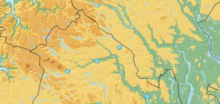 gjennomsnittet i  I 2009 ble det rapportert 112 målinger fra 0,04 til 0,13