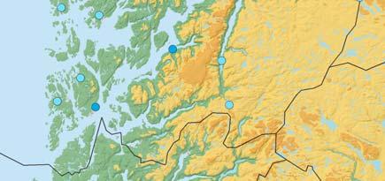 I 2009 ble det rapportert 45 målinger fra 0,02 til 0,12 µgy/h, og