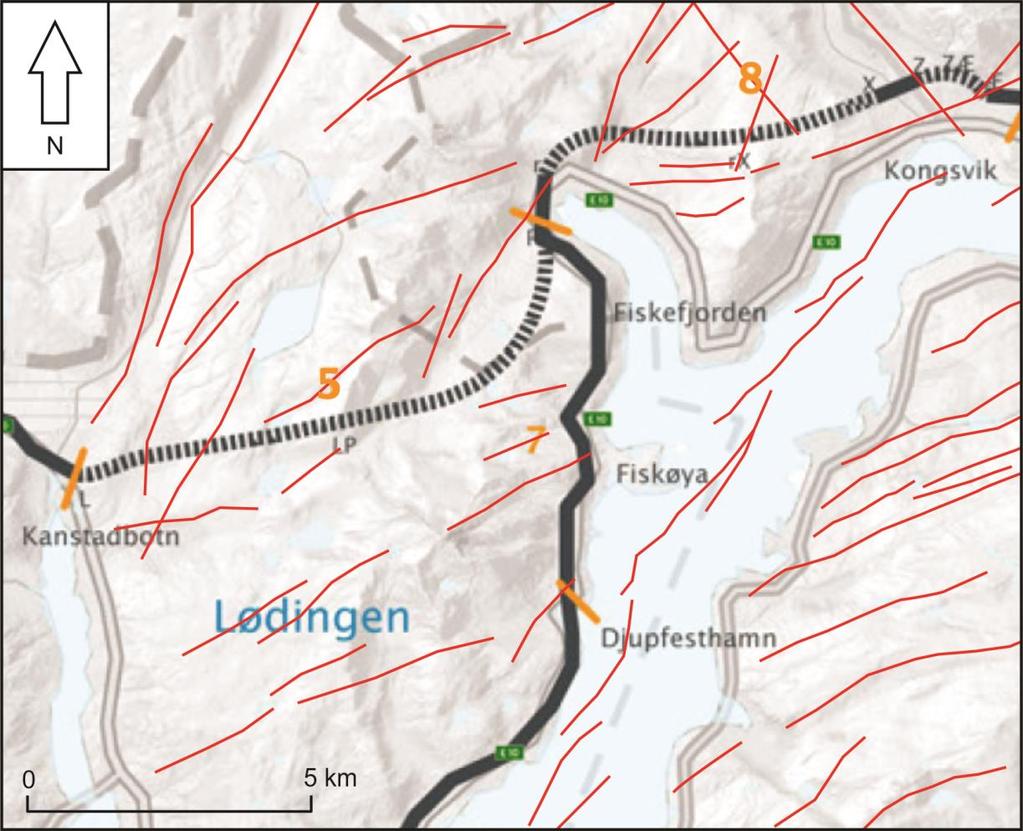 3.4 Implikasjoner for Hålogalandsvegen Hålogalandsvegen er et prosjekt som berører syv kommuner i to fylker, hvor hensikten er å knytte regionene tettere sammen og redusere reisetiden mellom