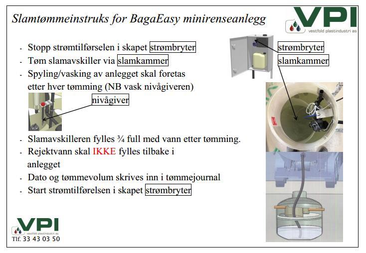 Slamtømming Baga Minirenseanlegg