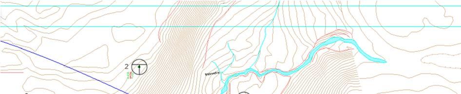 50851-GEOT-1 Grunnforhold Tårnfundamentet er tenkt plassert på en kolle/utstikker lokalisert ca. 10 m opp fra elva ved vestre skråning, se rød sirkel i figur 1.