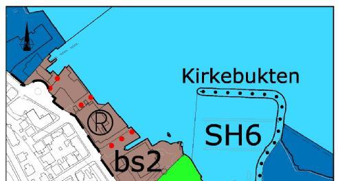 Kirkebukten Videre utvikling av området: Kirkebukten sin funksjon som lokalsenter skal befestes og