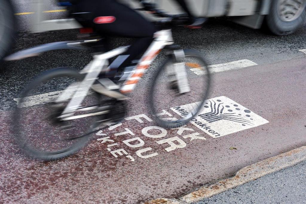 Sykkeltiltak Forsterket vedlikehold av sykkelanlegg langs kommunal veg Tiltaks- For å oppnå mål i sykkelstrategien om økt sykling er det nødvendig å tilby beskrivelse sykkelanlegg som har høy