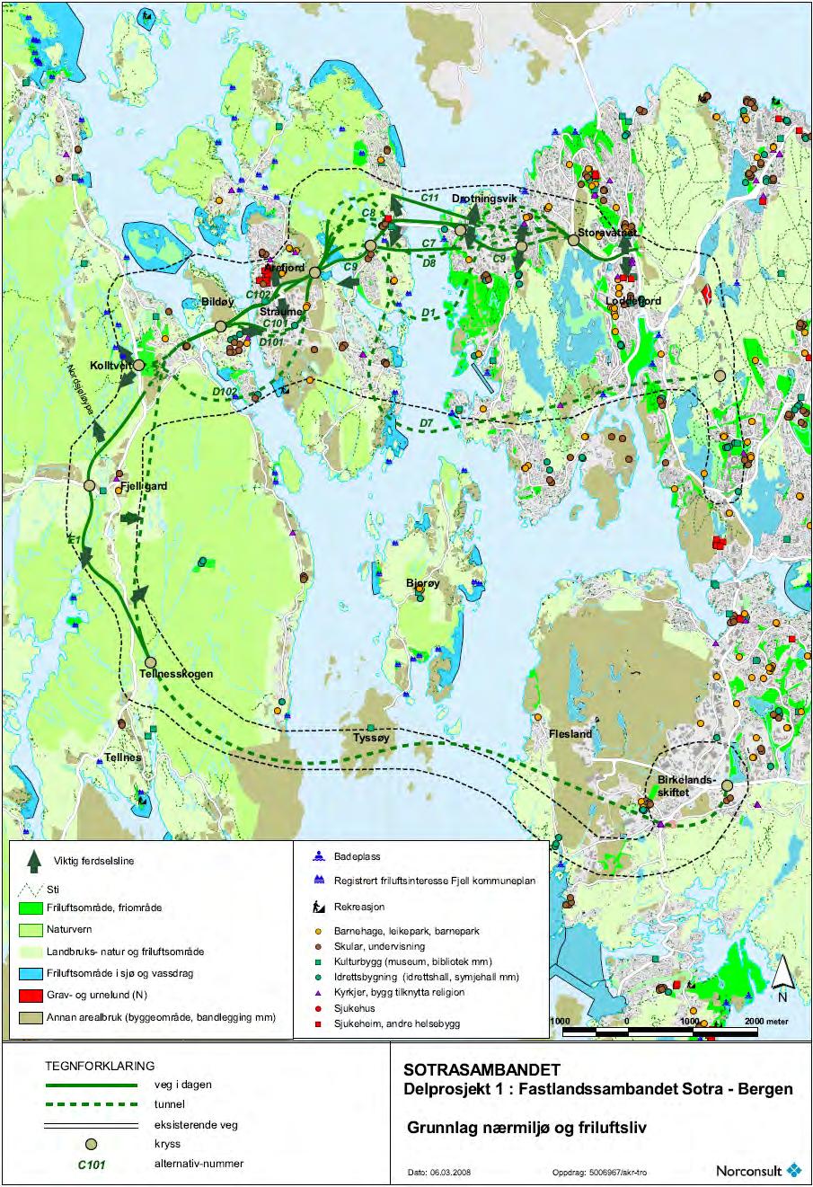 2.2.2 Registreringskart Figur 2.2.9: Grunnlag og registrering nærmiljø, for heile planområdet.