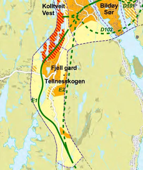 Vegen gjennom sentrum er opprusta dei siste åra i samband med legging av vass- og avløpsleidningar. Frå nord er det tilrettelagt med fortau langs dagens riksveg. Frå sør og vest er dette mangelfullt.