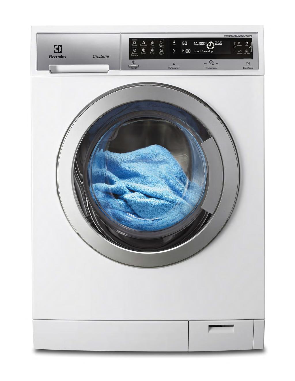 En kombimaskin med skånsom behandling Denne maskinens DualCare -system gjør det mulig å vaske og tørke alle typer ømfintlig tøy, også plagg som er merket for håndvask.
