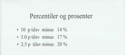 persentil: Ca 20 % fostre SGA har ikke vekstrestriksjon, men er genetisk små. Mamelle 2001 Definisjon?