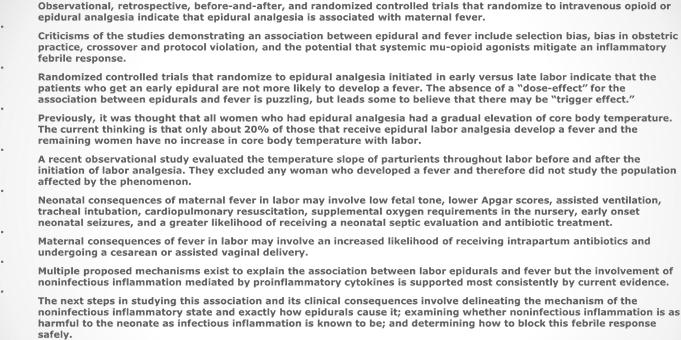 Endring i termoregulering? PEDIATRICS Volume 129, Number 2, February 2012 FEBER!! Low Apgar score, neonatal encephalopathy and epidural analgesia during labour: a Swedish registry-based study S.