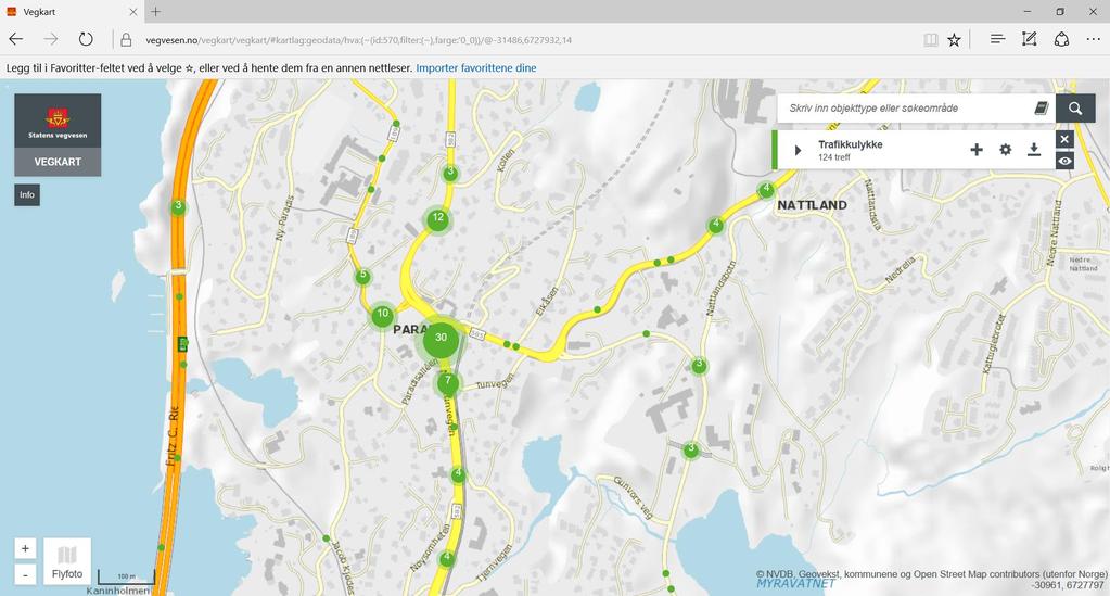 I dagens situasjon er det kapasiteten i Paradiskrysset som er dimensjonerende for trafikkavviklingen i området.